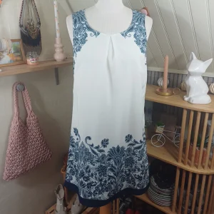 Robe blanche et bleue, Promod, taille 40