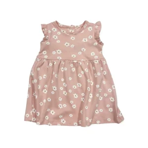 Robe à fleurs rose Coton bio
