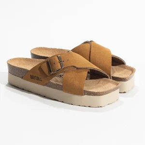 Sandales Ajax Camel à Plateforme