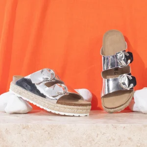 Sandales Alcee Argent à Plateforme