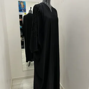 ABAYA FARACHA NOIR ÉMIRATS