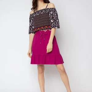 Jupe courte évasée