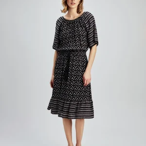 Jupe évasée mi-mollet