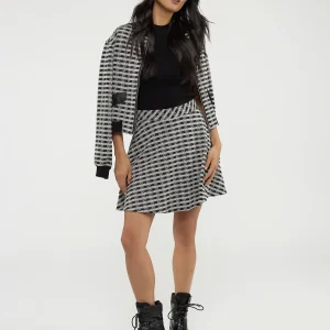 Jupe courte ligne A en tricot