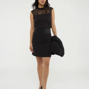 Jupe courte ligne A en tricot