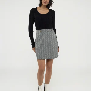 Jupe courte ligne A en tricot