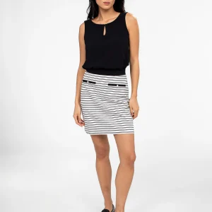 Jupe courte ligne A en tricot