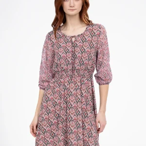 Robe courte ligne A en tricot