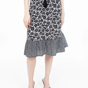 Jupe évasée mi-mollet