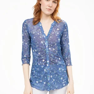 Blouse à manches 3/4 avec boutons