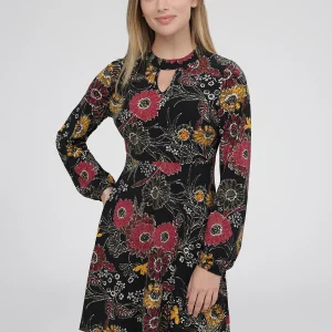 Robe courte ligne A en tricot