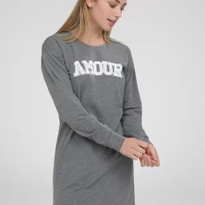 Robe courte évasée en tricot