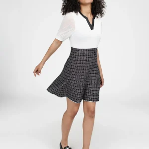 Jupe courte ligne A en tricot