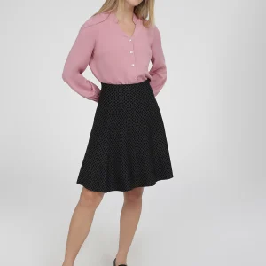 Jupe courte ligne A en tricot