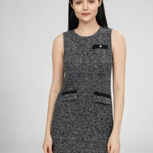 Robe courte ligne A en tricot