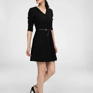 Robe courte ligne A en tricot