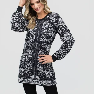 Tunique en tricot à manches longues