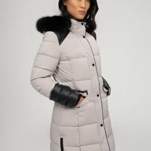 Long manteau matelassé