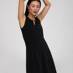 Robe courte évasée en tricot