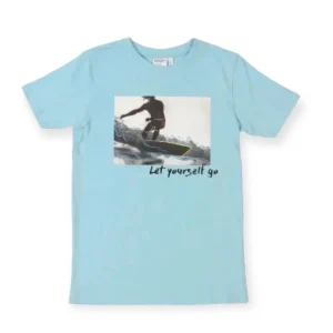 T-shirt Bleu poudre 'SURF'