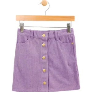 Jupe en corduroy violette