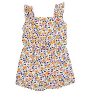 Barboteuse fleurie lilas