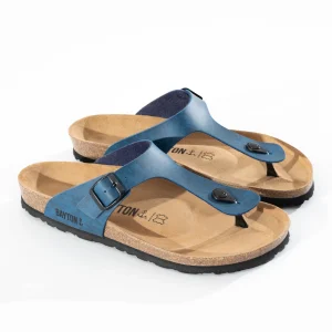 Sandales Mercure Bleu à Entre-Doigts