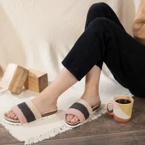 Sandales Alpes Rose/Gris/Off Blanc Multi-Brides