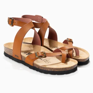 Sandales Swan Marron à Entre-Doigts