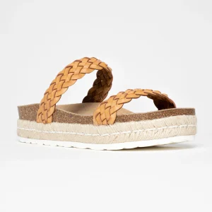 Sandales Cadix Tan à Plateforme