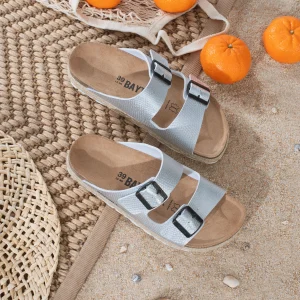 Sandales Olympe Argent à Plateforme