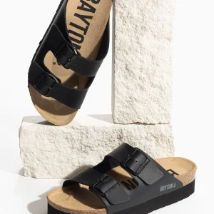 Sandales Japet Noir à Plateforme