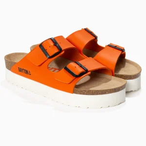 Sandales Japet Orange à Plateforme