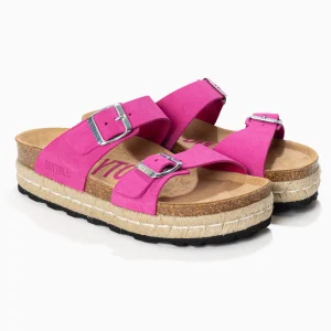 Sandales Alcee Rose à Plateforme en cuir Suédé