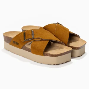 Sandales Ajax Camel à Plateforme