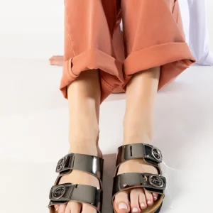 Sandales 2 Brides Anatol Argent foncées