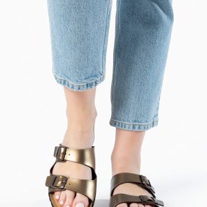 Sandales 2 Brides Astrakan Bronze