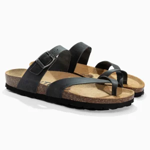 Sandales Diane Anthracite en Cuir