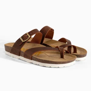 Sandales Diane Marron en Cuir