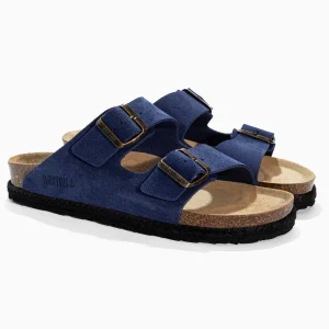 Sandales Benalla Bleu marine en Cuir Suédé