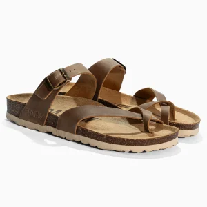 Sandales Diane Beige en Cuir