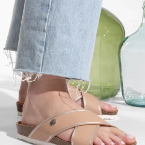 Sandales Elche Beige et Argent