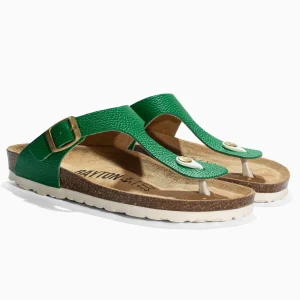 Sandales Mercure Vert en Cuir
