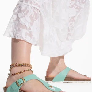 Sandales Mercure Menthe en Cuir