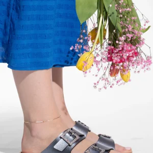 Sandales Strass Atlas Pewter