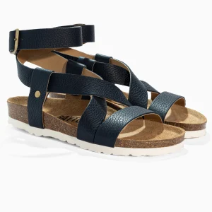 Sandales Mykonos Bleu marine en Cuir