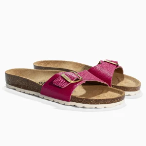 Sandales Zephyr Rose Fluo en Cuir