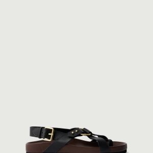 SANDALES MEXICO NOIRES