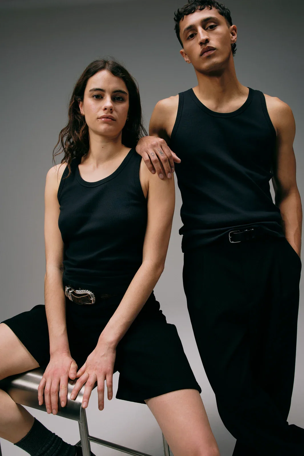 Débardeur Marcel Signature - Noir Charbon – Image 4