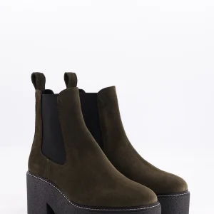 dolly - chelsea boots daim kaki